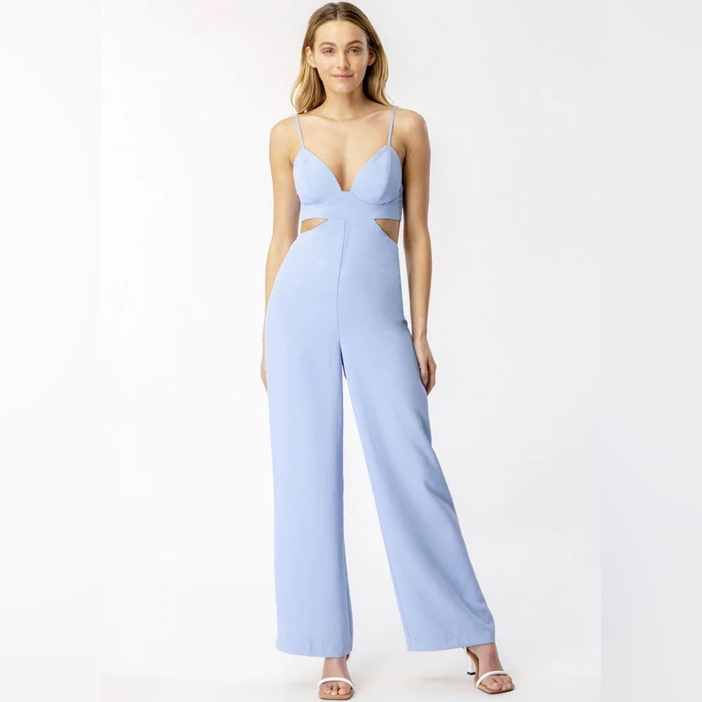 NWT BARDOT - cut out slit pantsuit